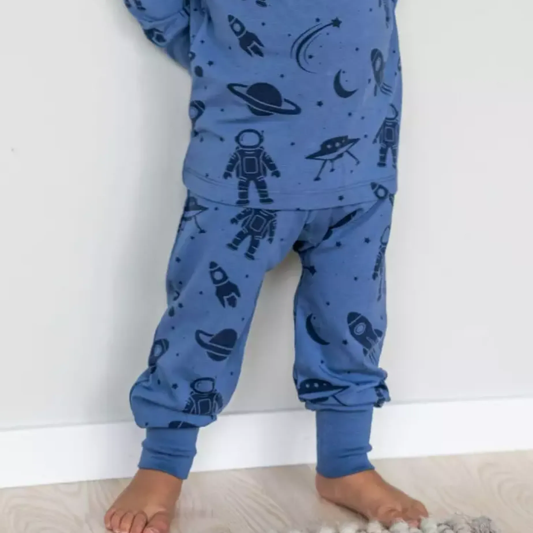 Babybyxor Bambu Blå Astronaut