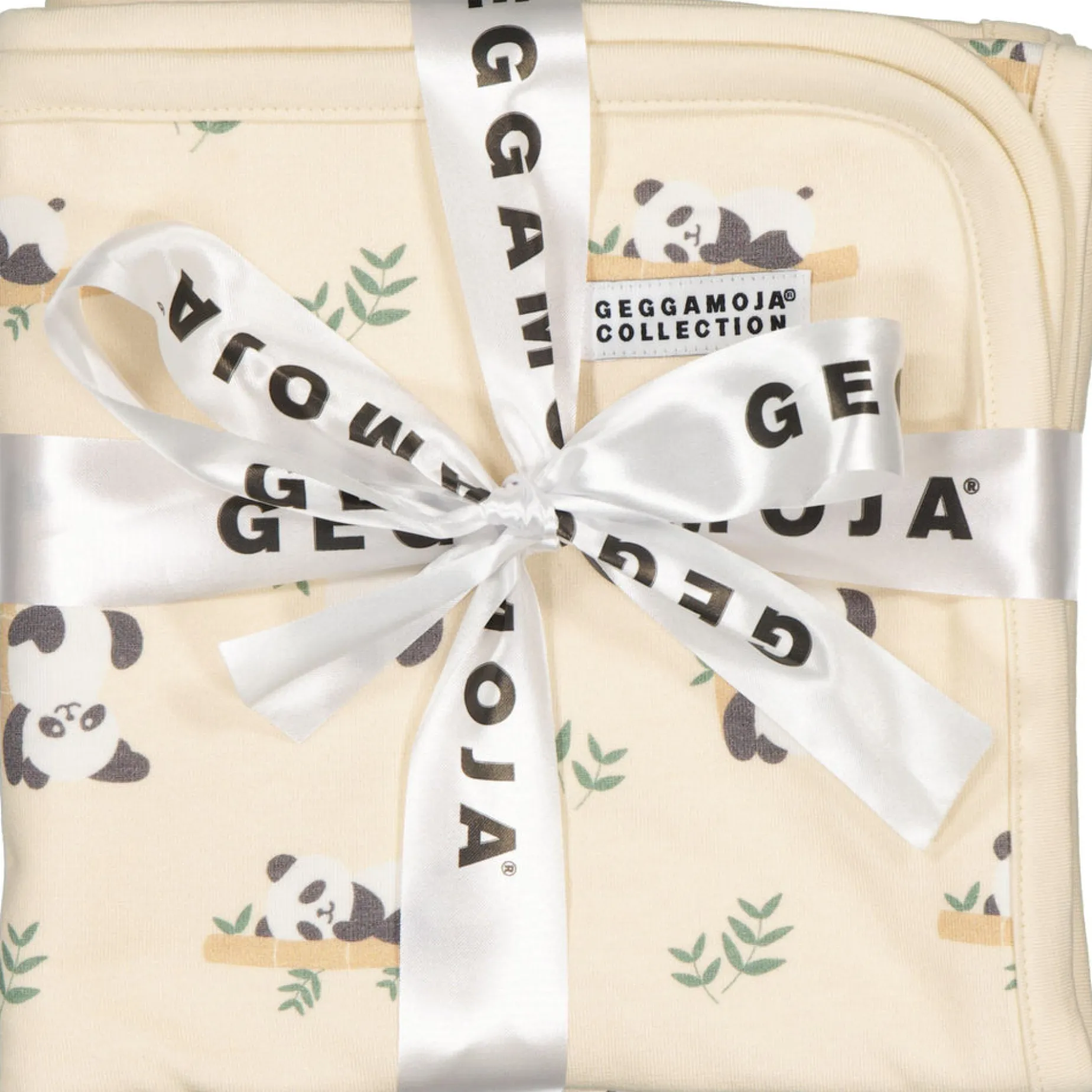 Babyfilt Bambu Panda Beige One Size