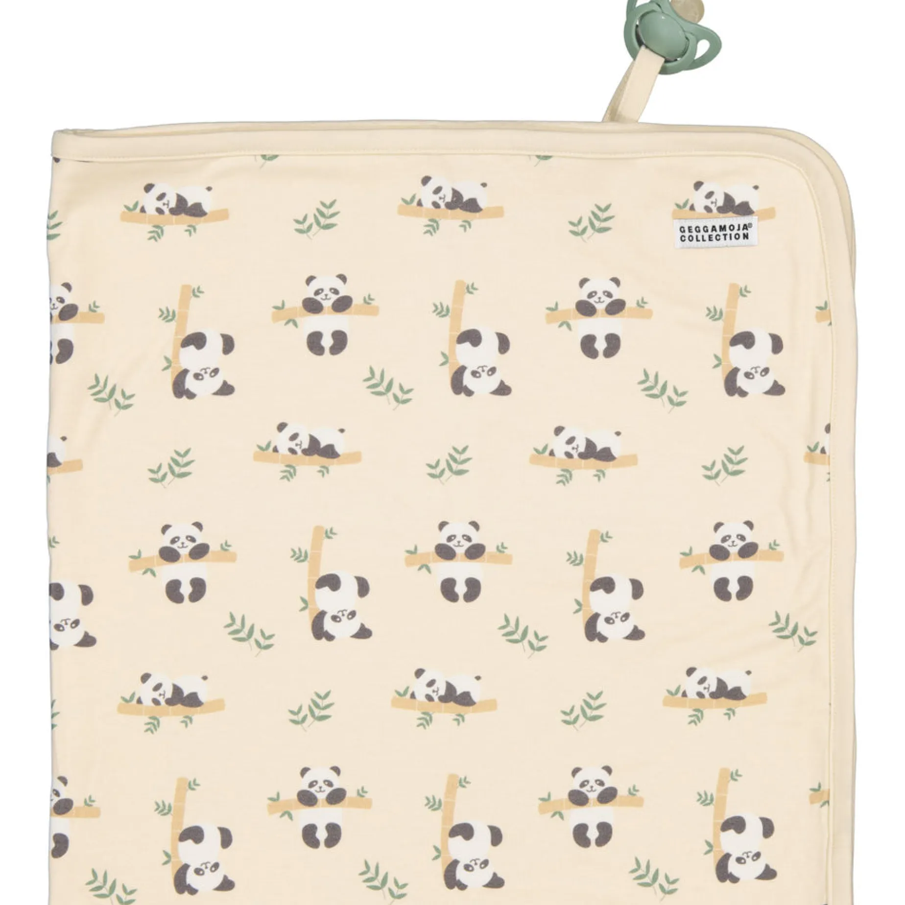 Babyfilt Bambu Panda Beige One Size