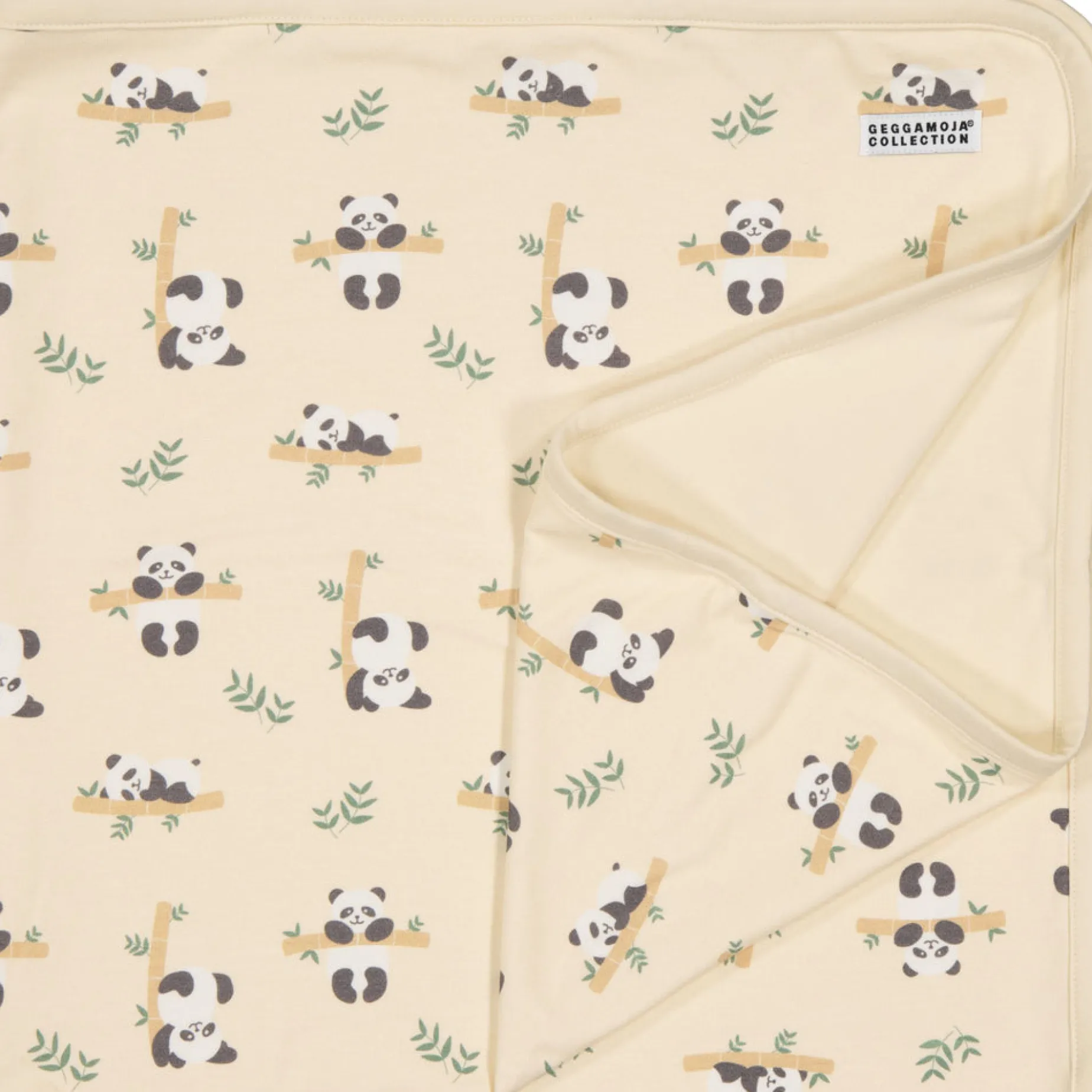 Babyfilt Bambu Panda Beige One Size