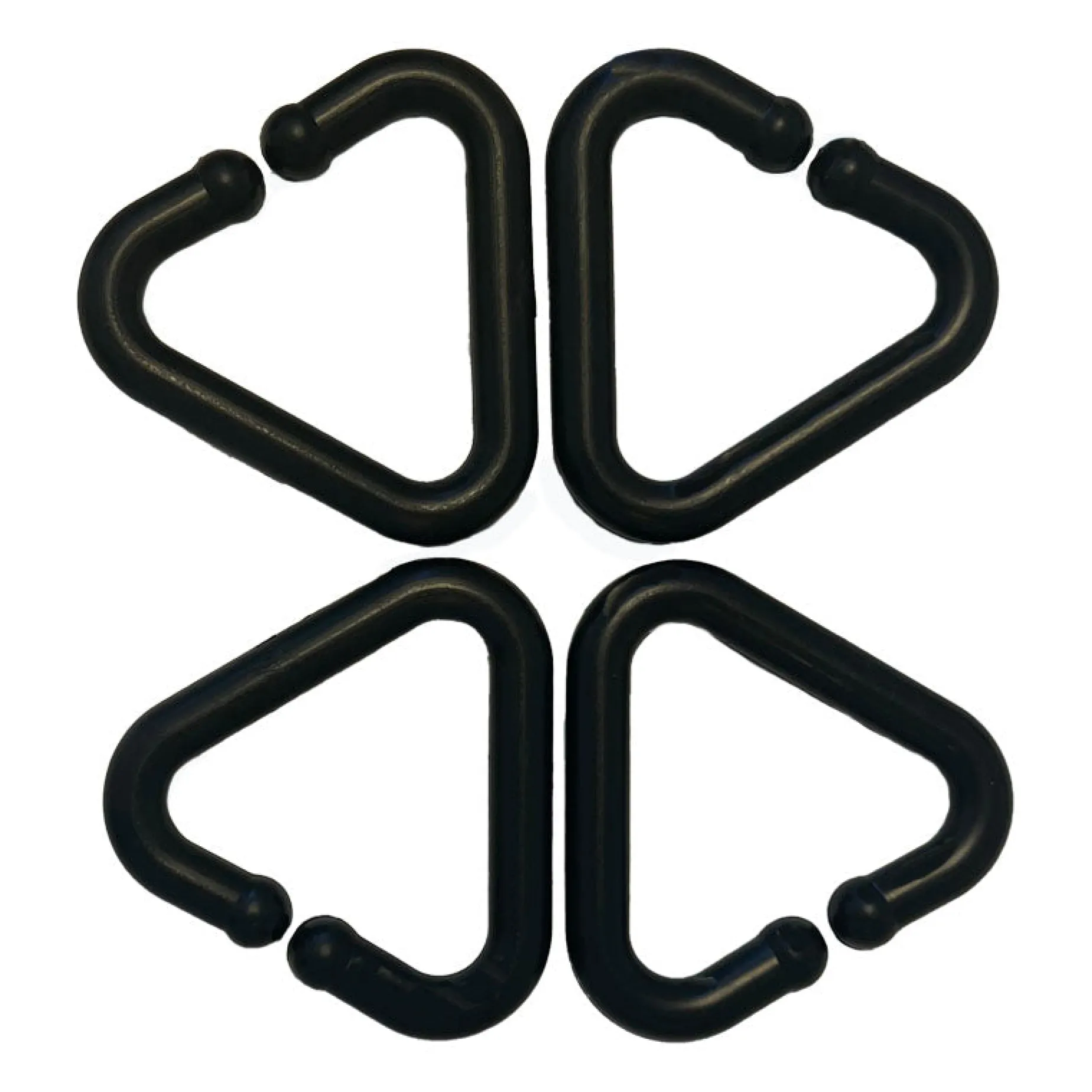 Barnvagnsring 4-pack Svart