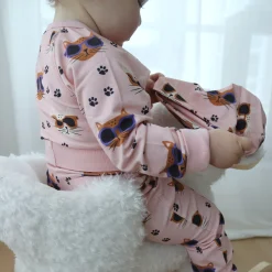 Body Bambu Cool Cats Rosa