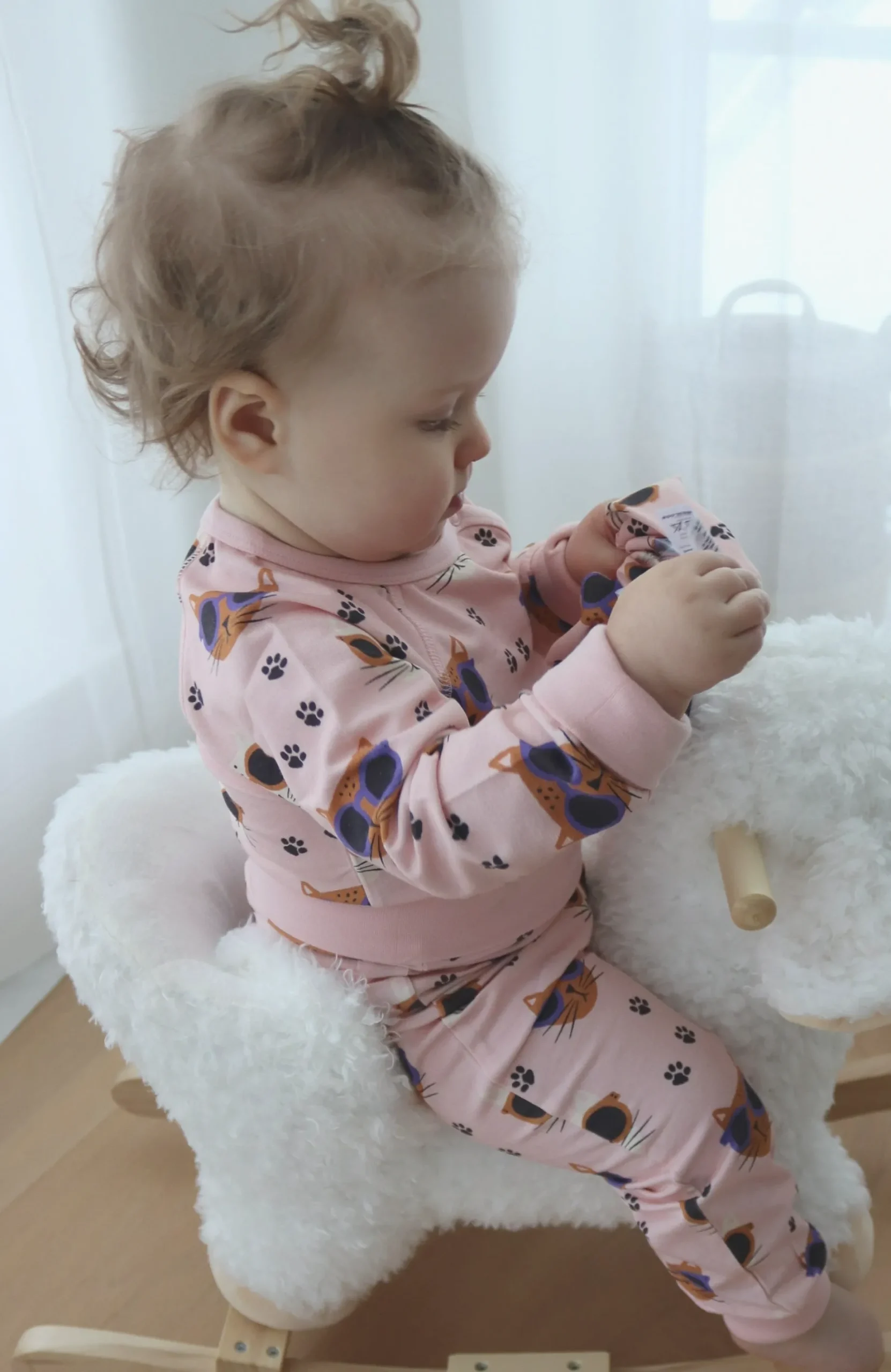 Body Bambu Cool Cats Rosa