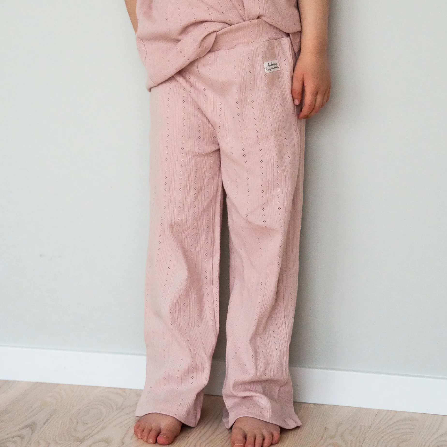 Byxor Pointelle Pink Rose