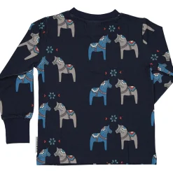 Farfarströja Bambu Dalahäst Navy