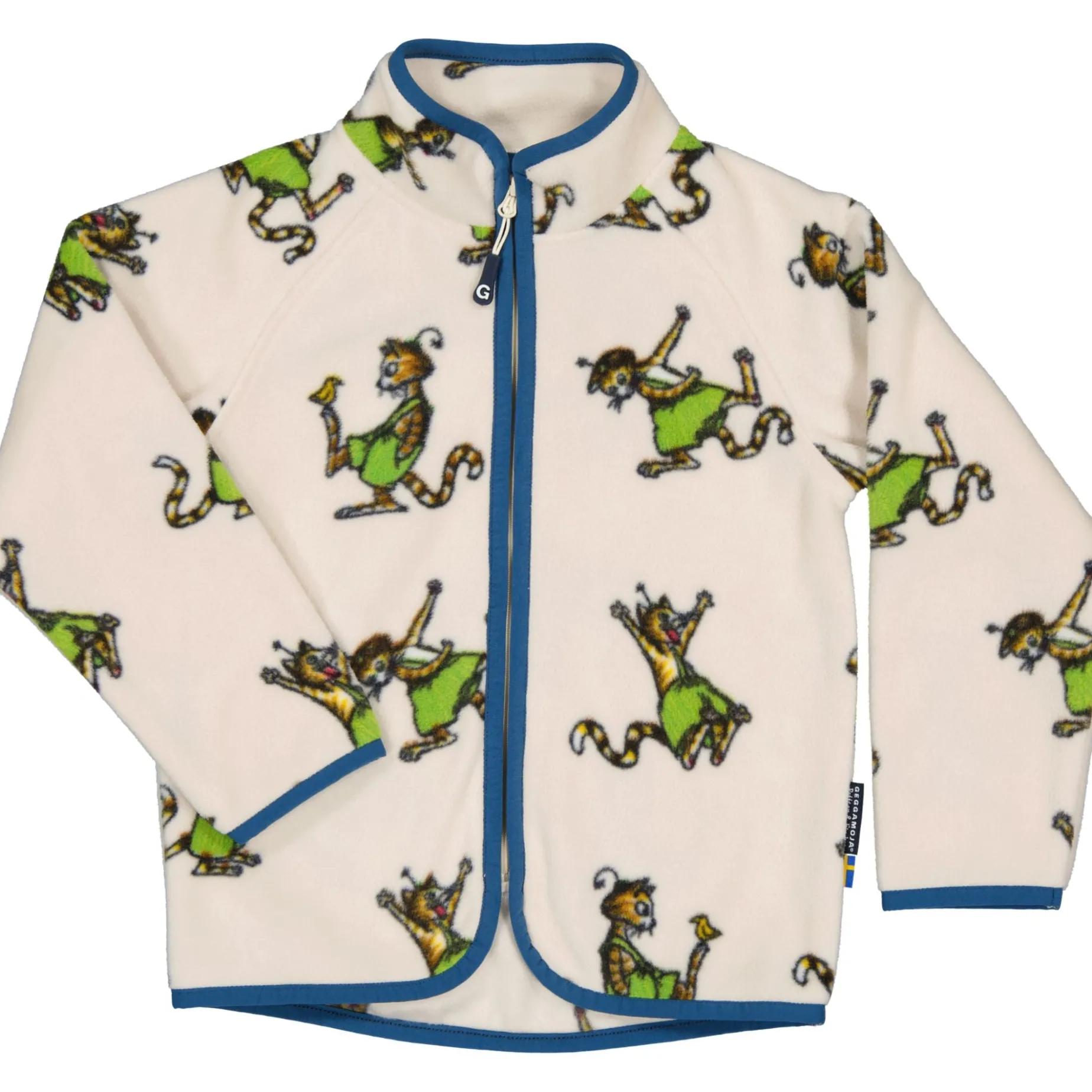 Fleecejacka Pettson och Findus Beige