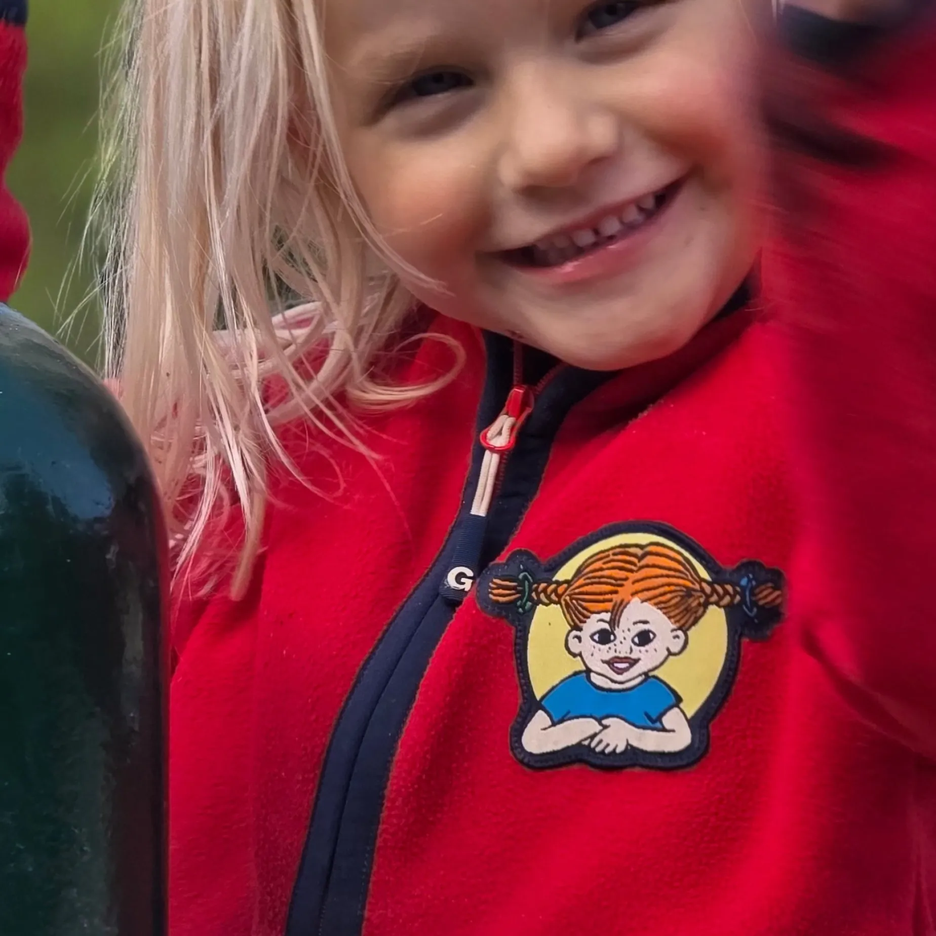 Fleecejacka Pippi Långstrump Röd