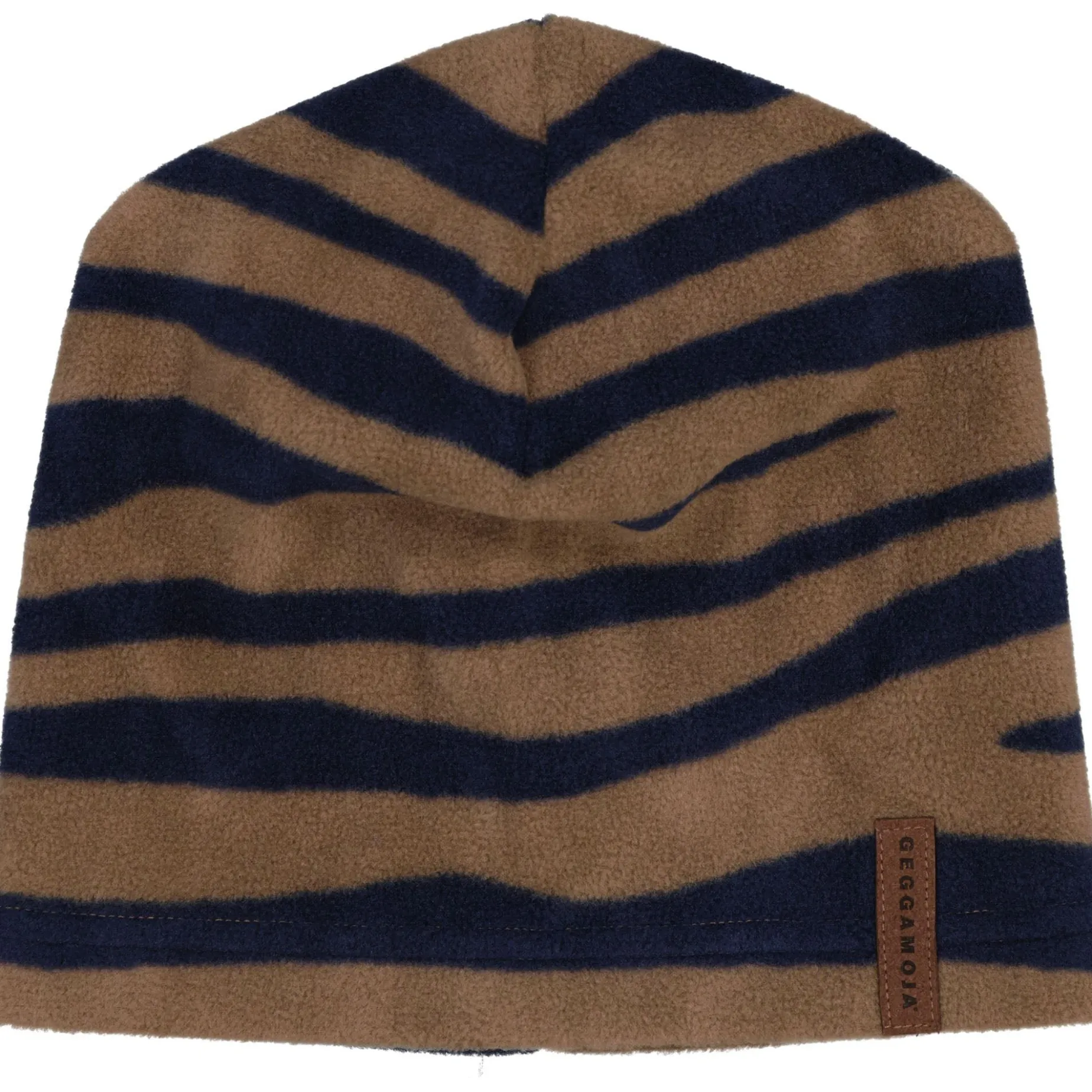 Fleecemössa Zebra Blå/Brun