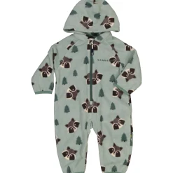 Fleeceoverall Racoon Grön