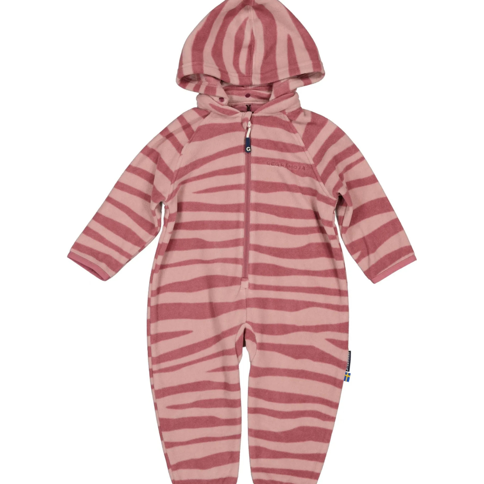 Fleeceoverall Zebra Plum