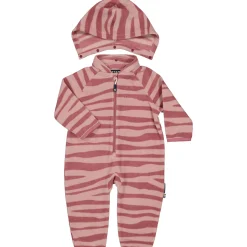 Fleeceoverall Zebra Plum
