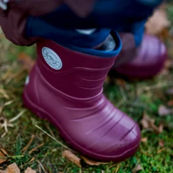 Gummistövlar fodrade Burgundy