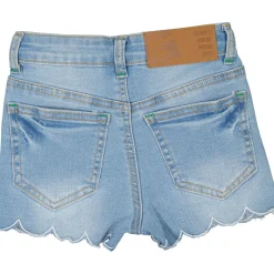 High waist Jeansshorts Ljusblå