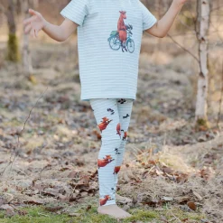 Leggings Mamma Mu och Kråkan Mint/Vit