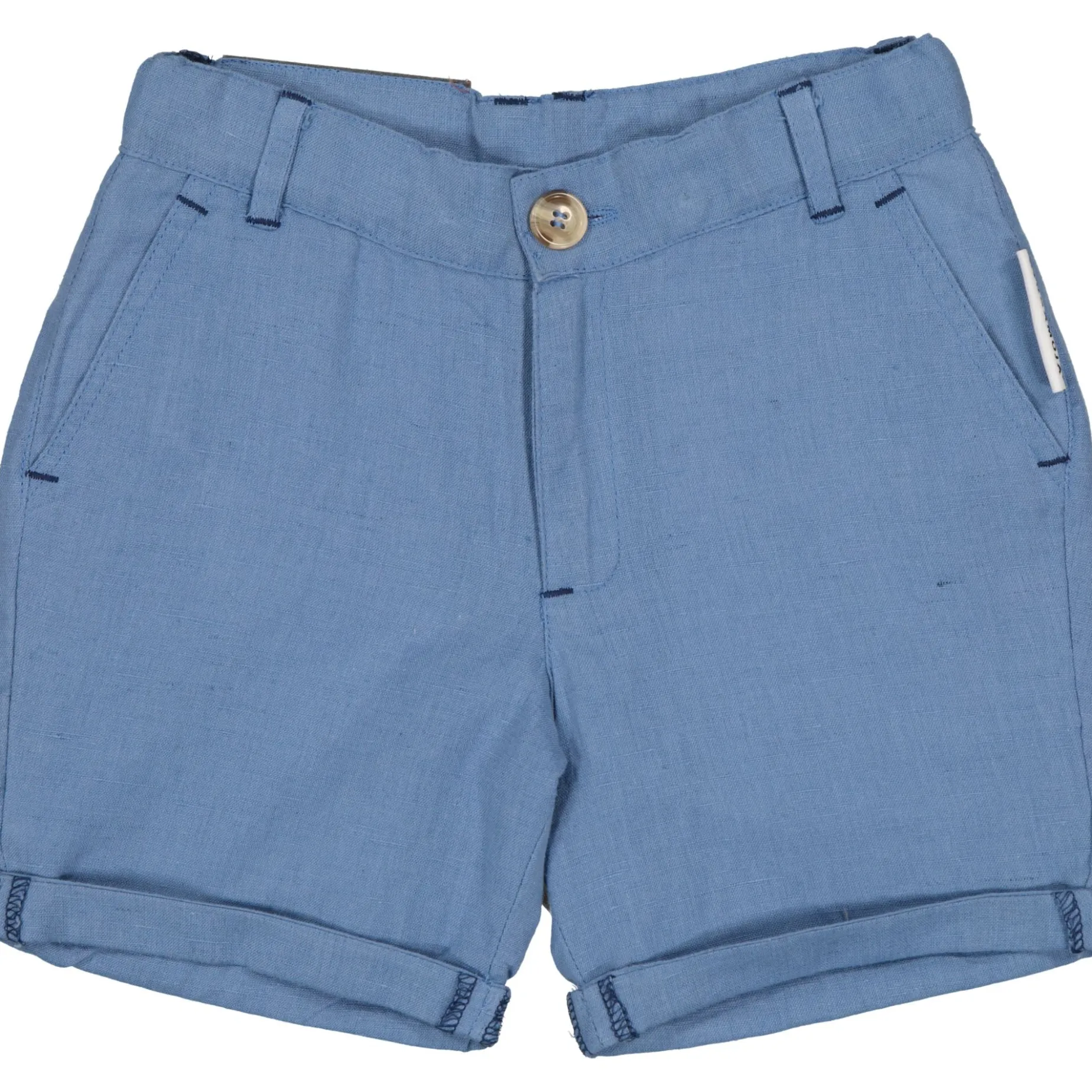 Linneshorts Blå