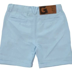 Linneshorts Ljusblå