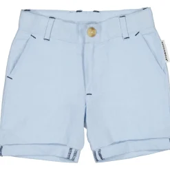 Linneshorts Ljusblå