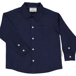 Linneskjorta lång arm Navy