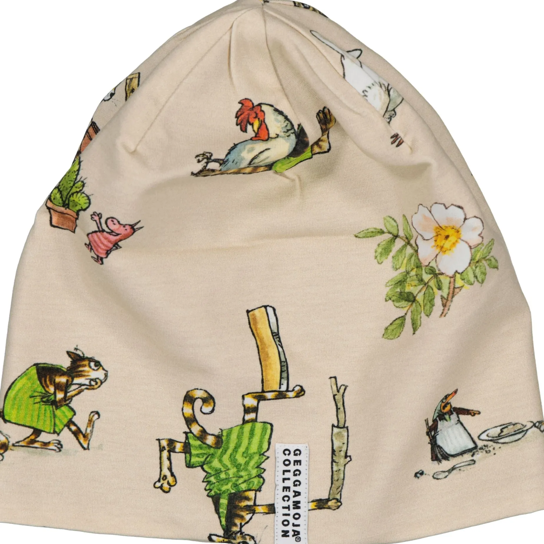 Mössa fleecefodrad Pettson och Findus Beige