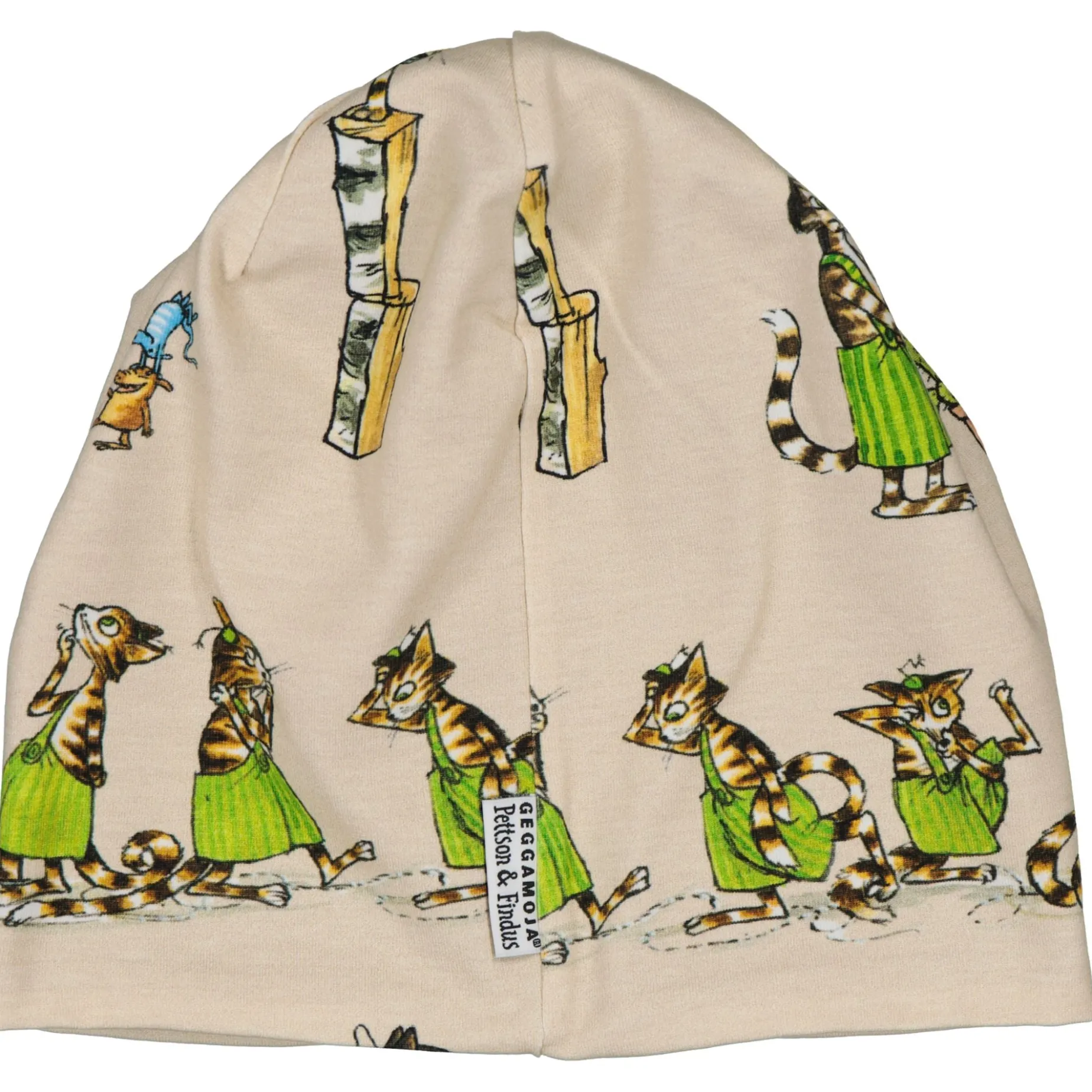 Mössa fleecefodrad Pettson och Findus Beige