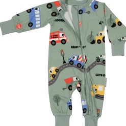 Pyjamas Bambu Traktor Grön