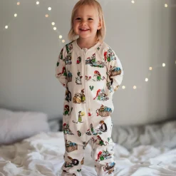 Pyjamas Pettson och Findus Beige -Julpyjamas