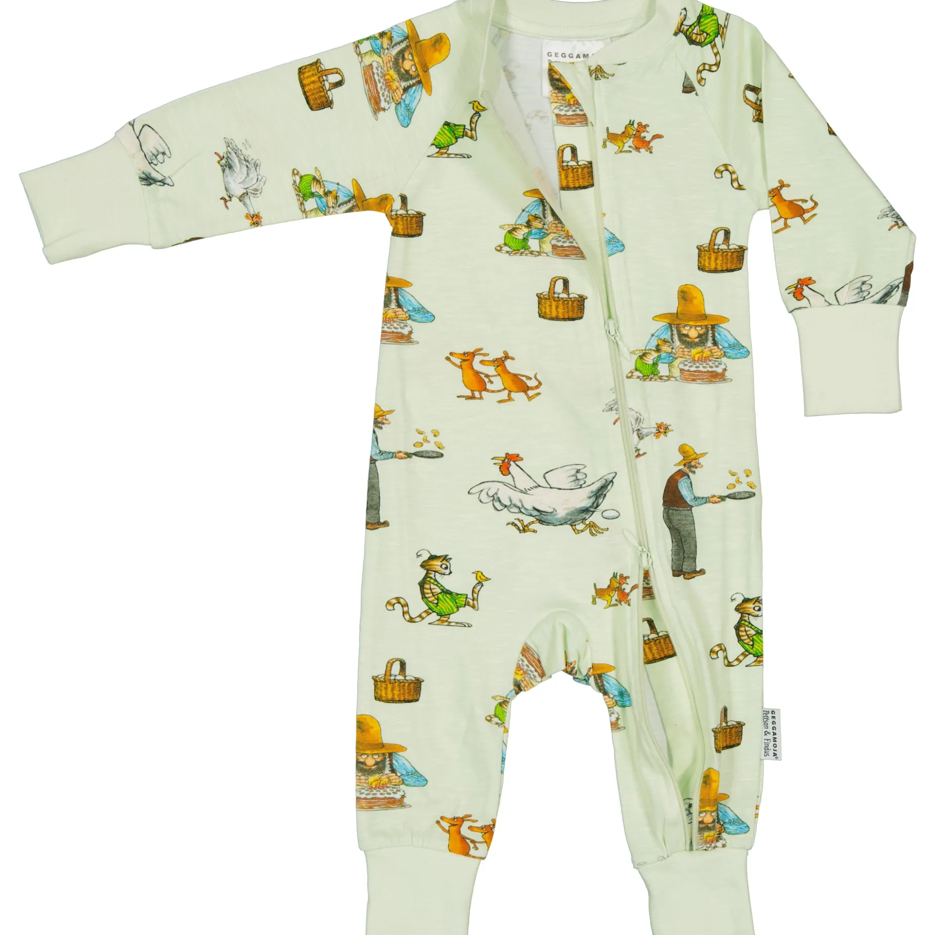 Pyjamas Pettson och Findus Grön