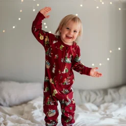 Pyjamas Pettson och Findus Röd- Julpyjamas