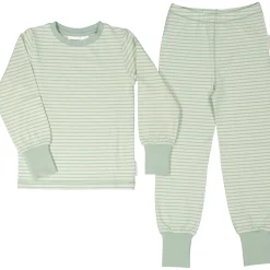 Pyjamas tvådelad Bambu Classic Ljusgrön/Grön