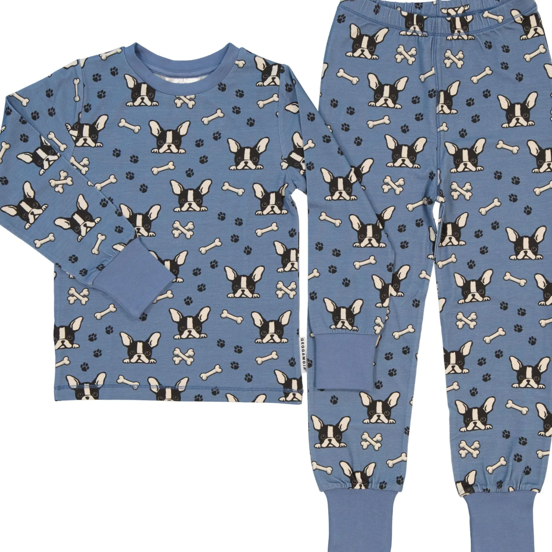 Pyjamas tvådelad Bambu Bulldog Blå