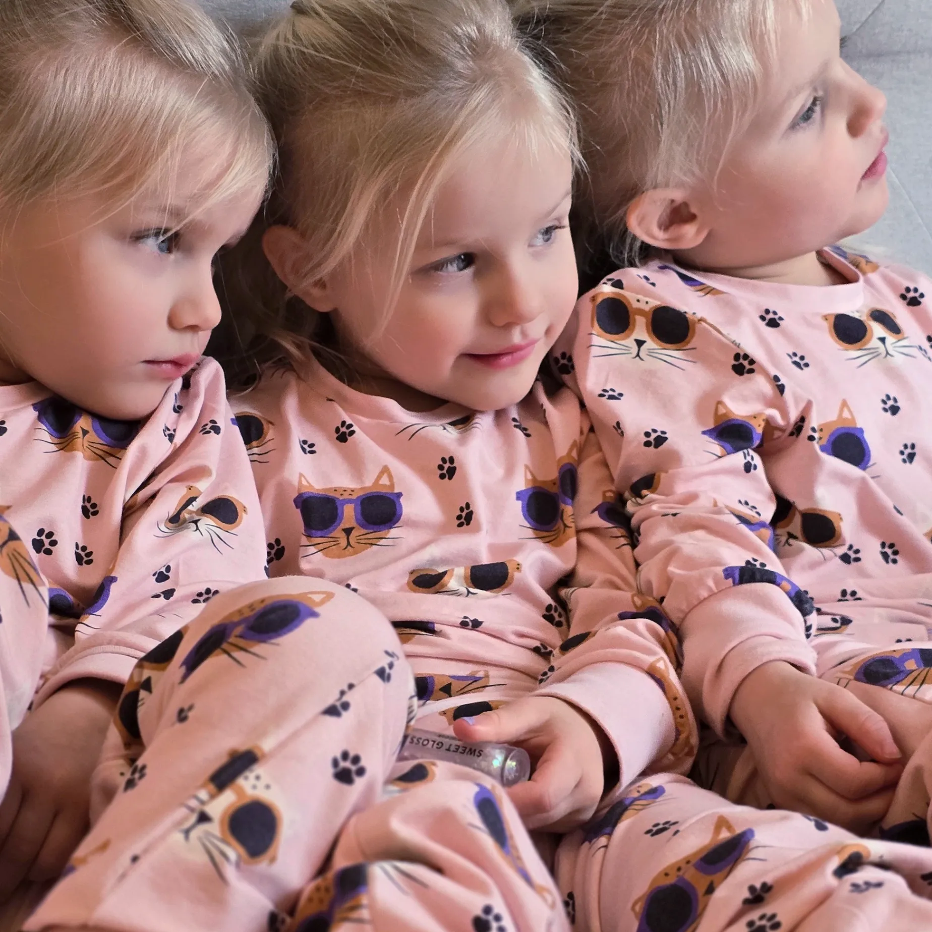 Pyjamas tvådelad Bambu Cool Cats Rosa