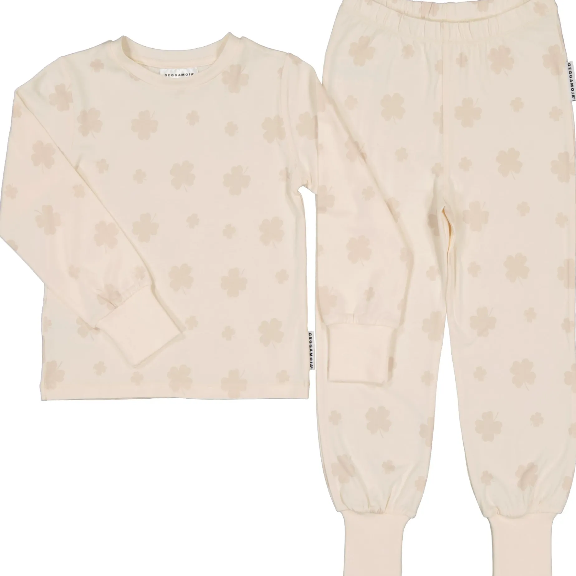 Pyjamas tvådelad Bambu Klöver Beige