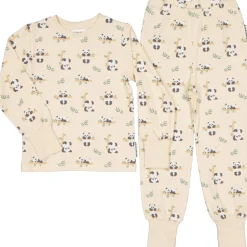 Pyjamas tvådelad Bambu Panda Beige