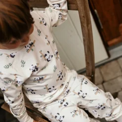 Pyjamas tvådelad Bambu Panda Beige