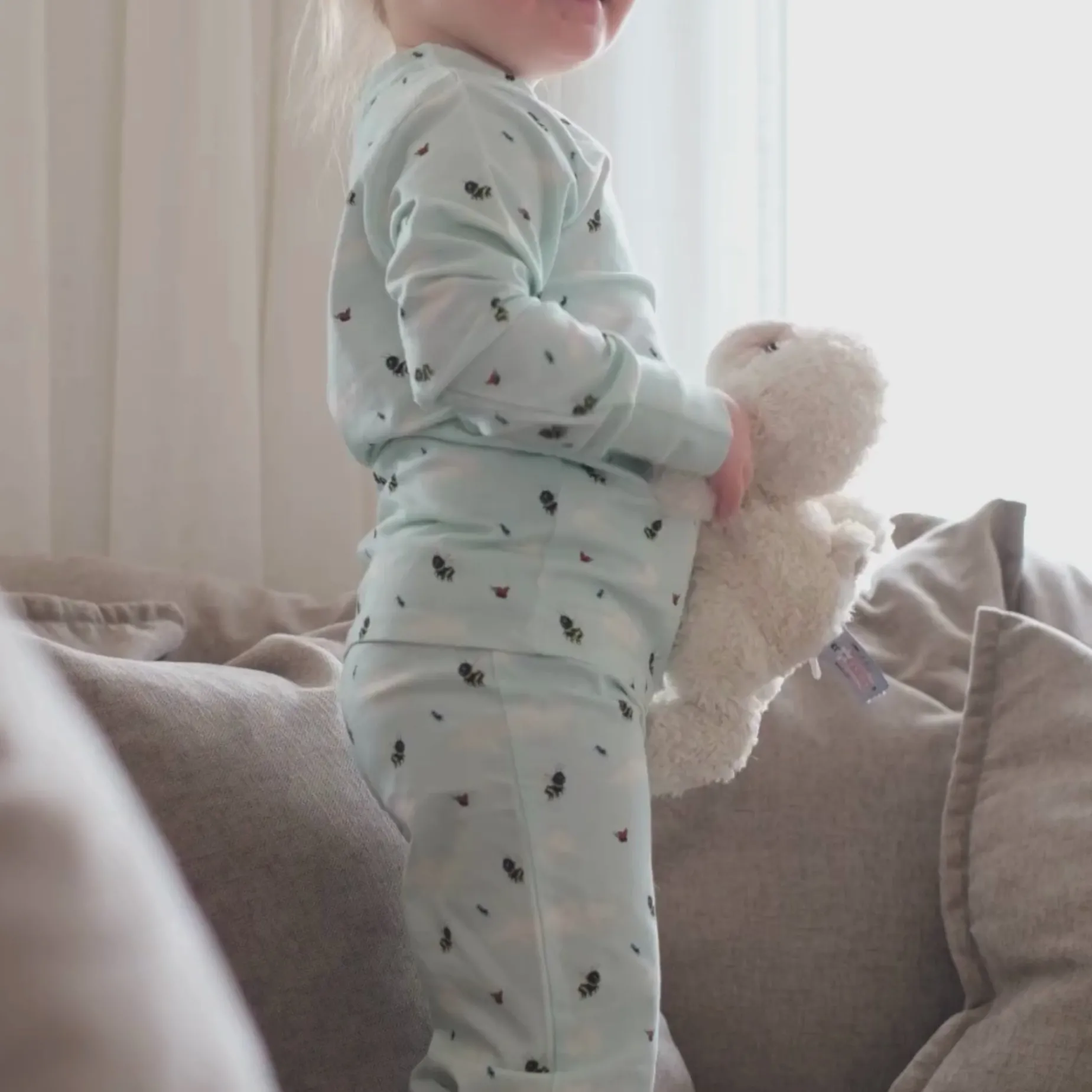 Pyjamas tvådelad Humlan Djojj Mint