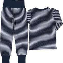 Pyjamas tvådelad Navy/Beige