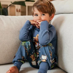 Pyjamas tvådelad Pettson och Findus Blå
