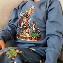 Pyjamas tvådelad Pettson och Findus Blå