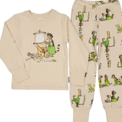 Pyjamas tvådelad Pettson och Findus Beige