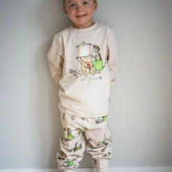 Pyjamas tvådelad Pettson och Findus Beige