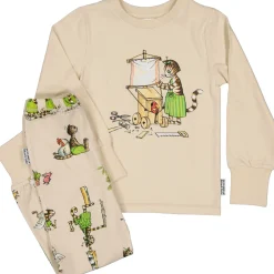 Pyjamas tvådelad Pettson och Findus Beige
