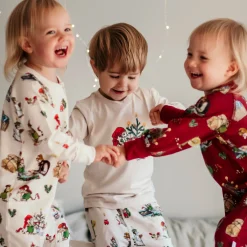 Pyjamas tvådelad Pettson och Findus Beige - Julpyjamas