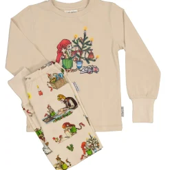 Pyjamas tvådelad Pettson och Findus Beige - Julpyjamas