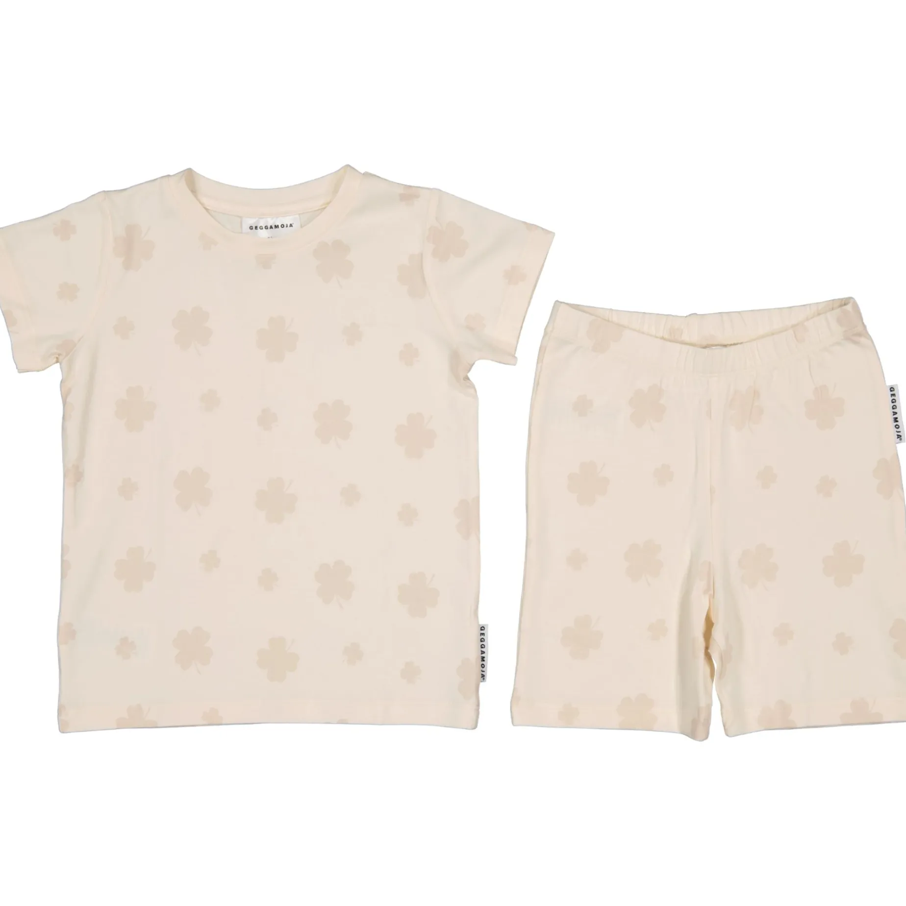Pyjamas-set Bambu Klöver Beige