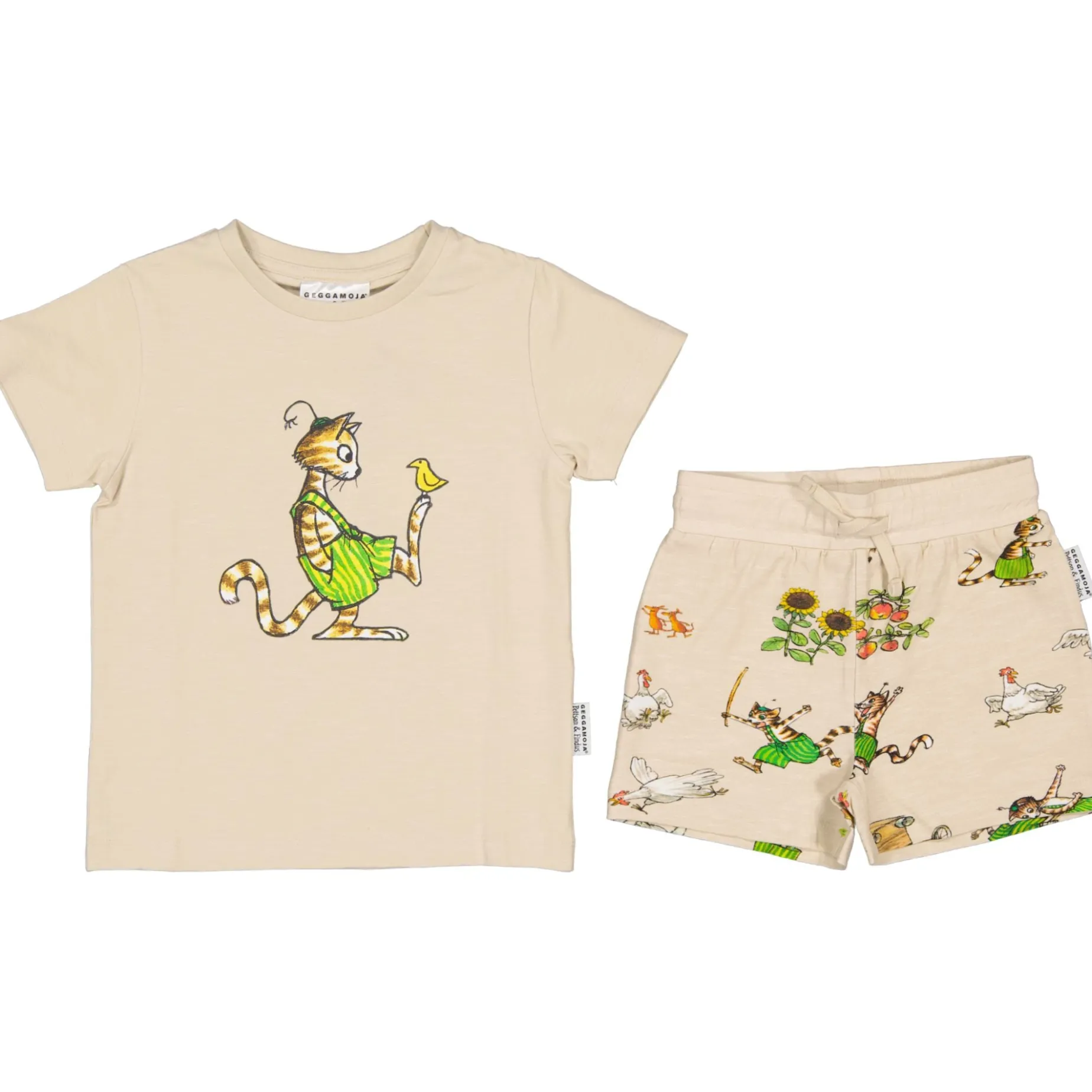 Pyjamas-set Pettson och Findus Beige