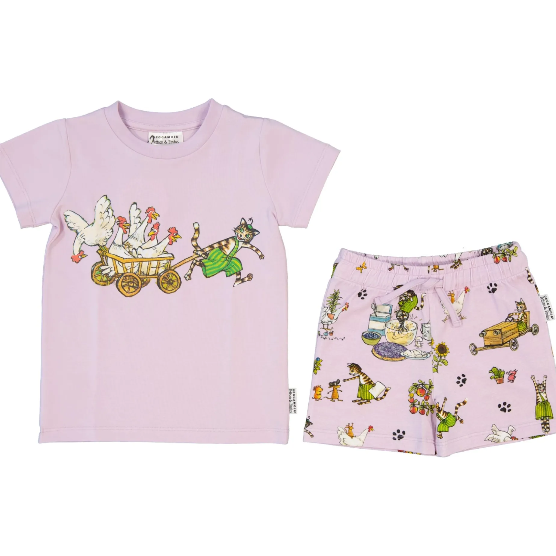 Pyjamas-set Pettson och Findus Lila