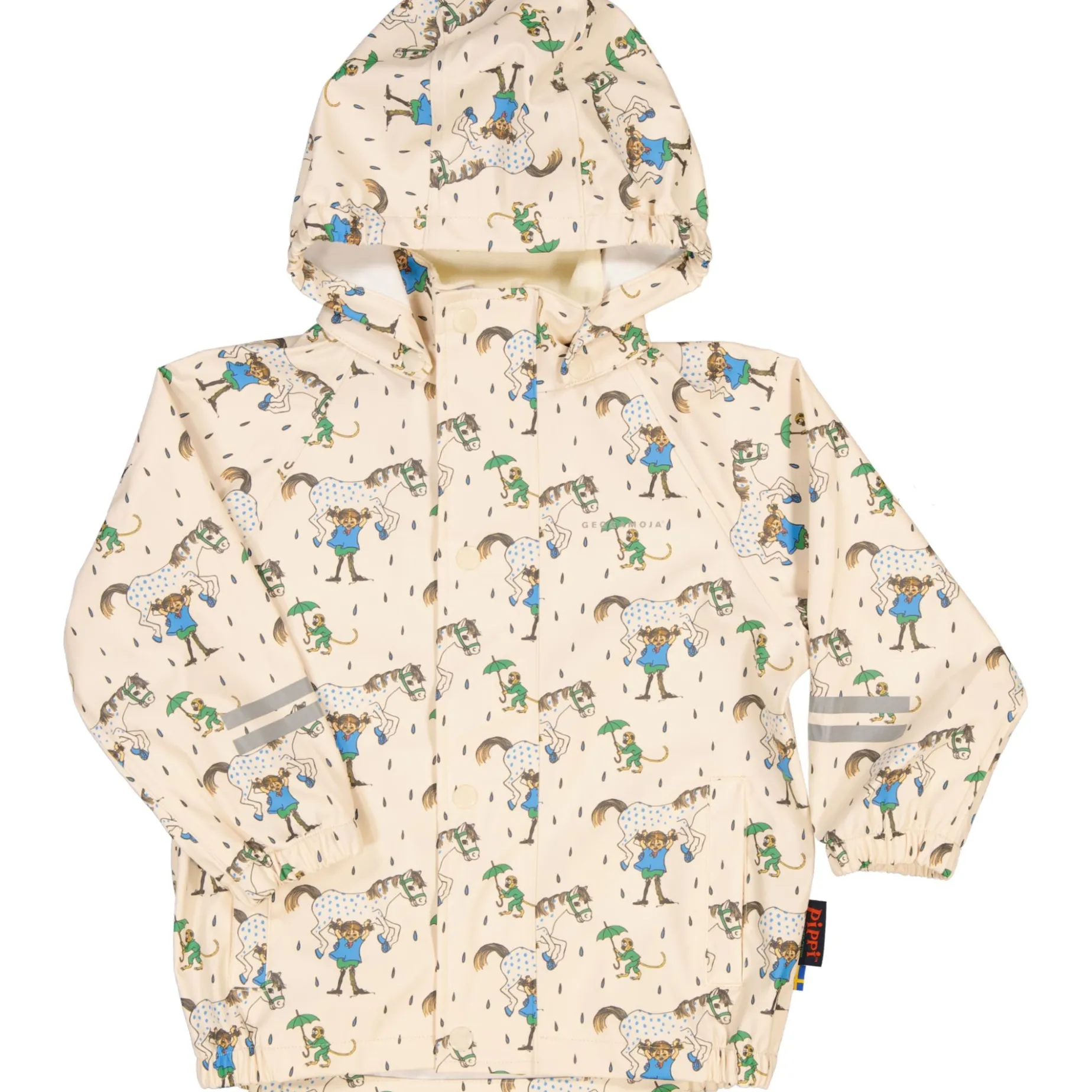 Regnset Pippi Långstrump Beige