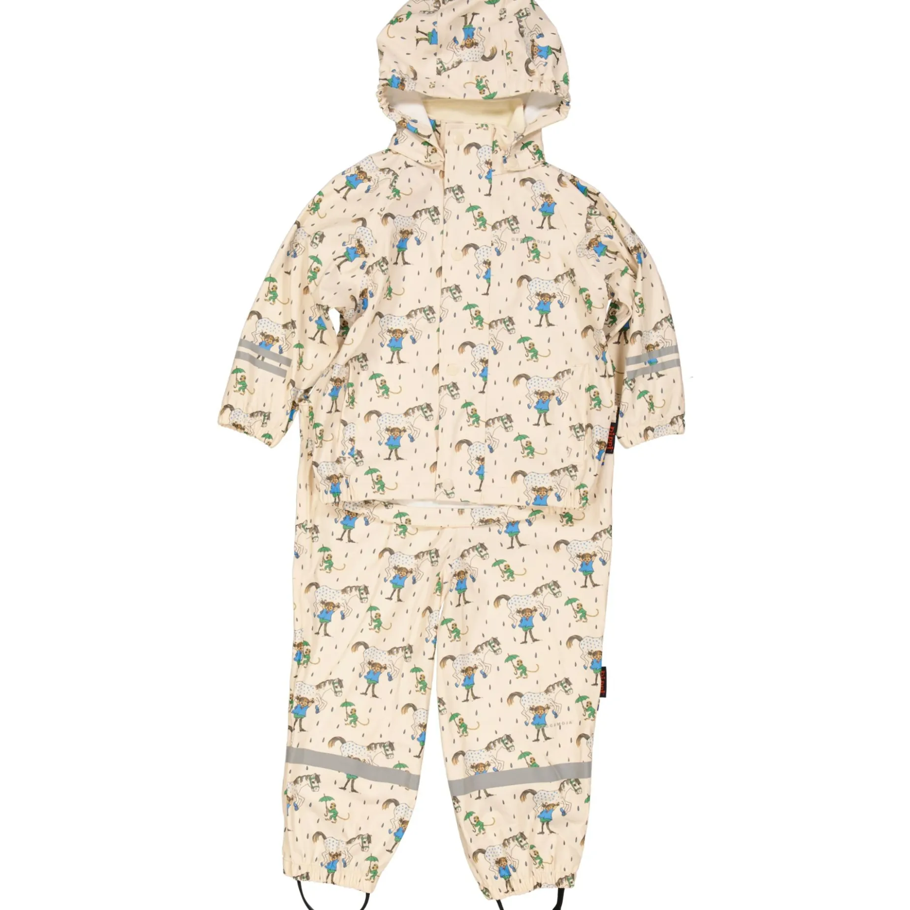 Regnset Pippi Långstrump Beige