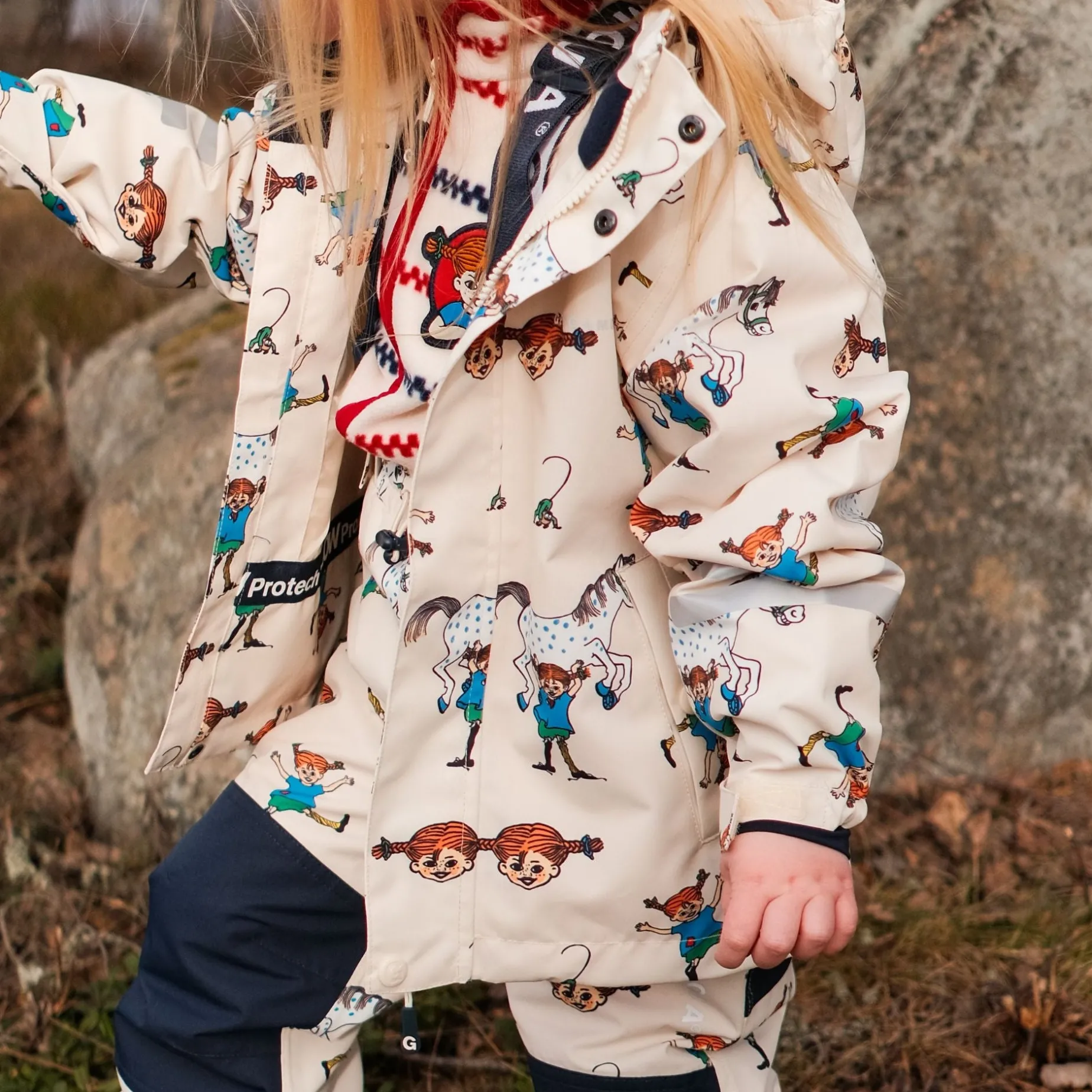 Skaljacka Pippi Långstump Beige