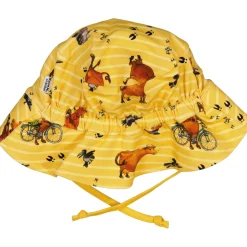 Solhatt Mamma mu och Kråkan Gul/Vit